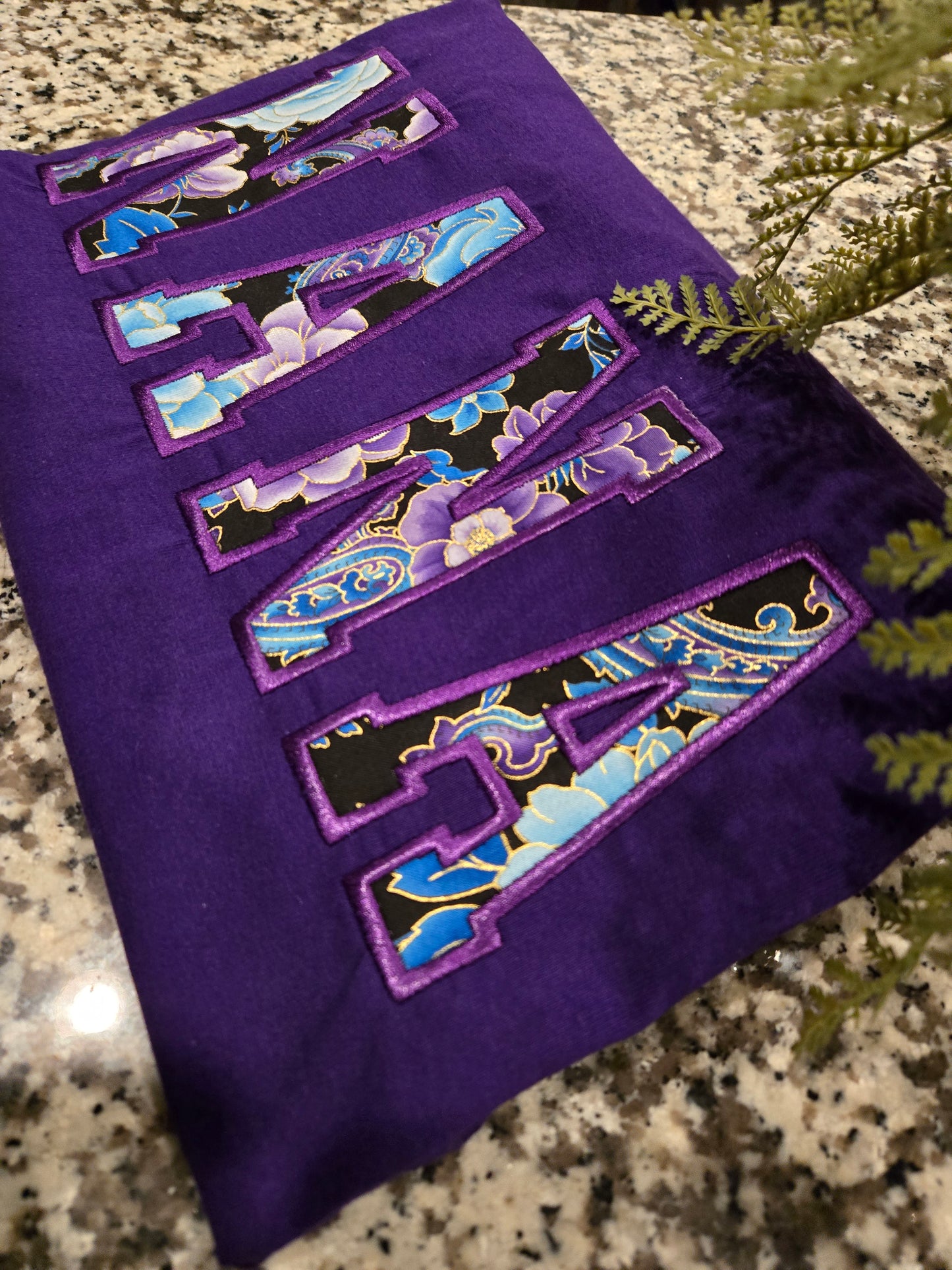 Custom Floral Applique Embroidery