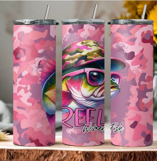 Reel Women Fish - 20oz Tumbler Wrap