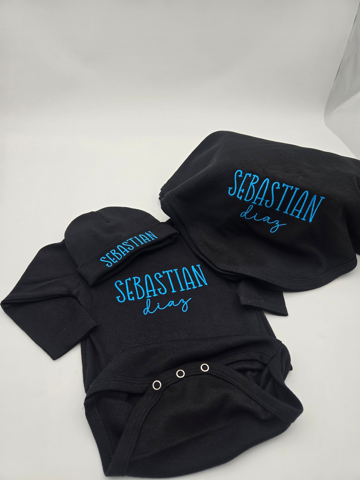 Personalized Signature Embroidered Baby Gift Set
