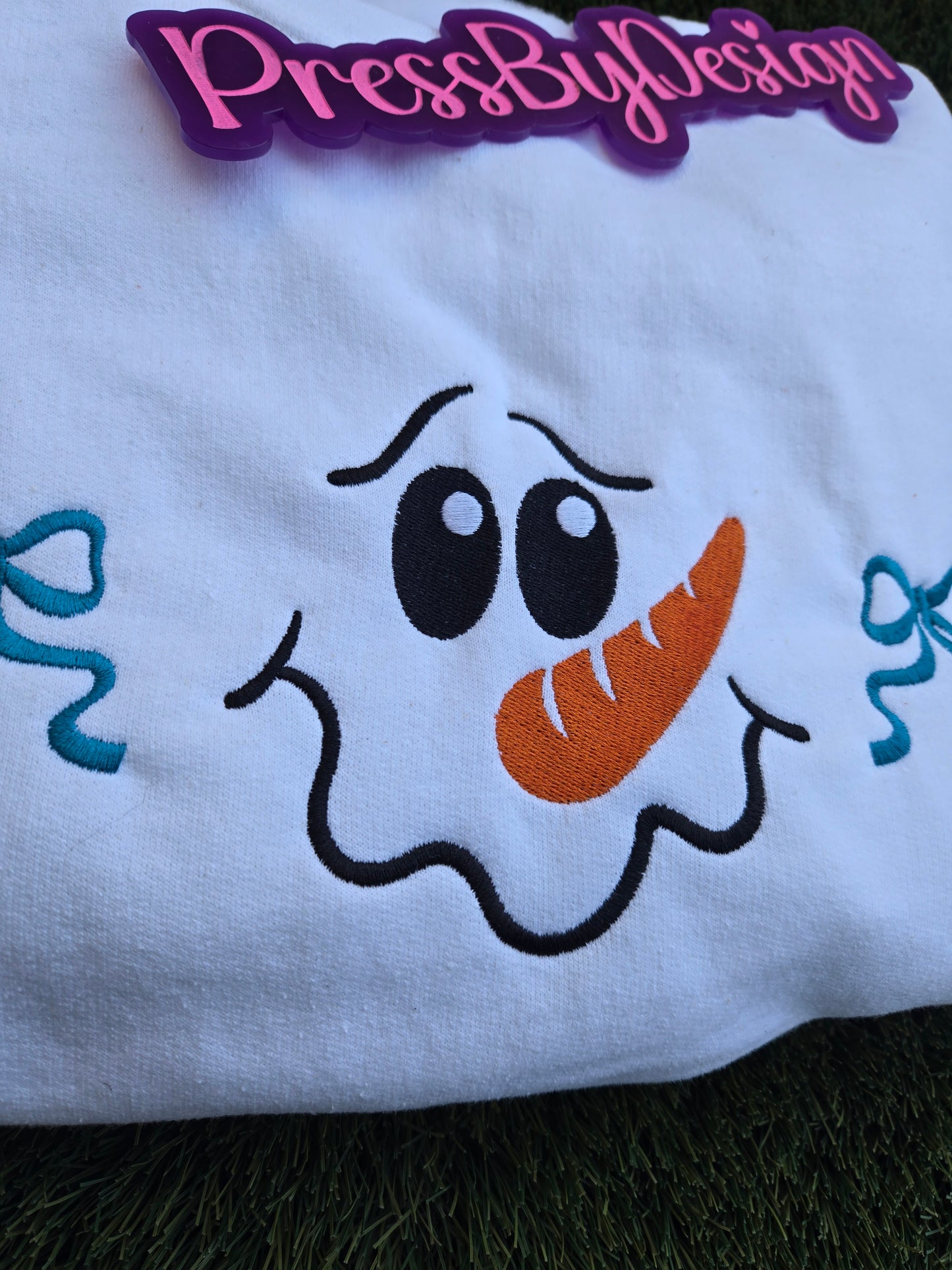 Embroidered Cute Snowman