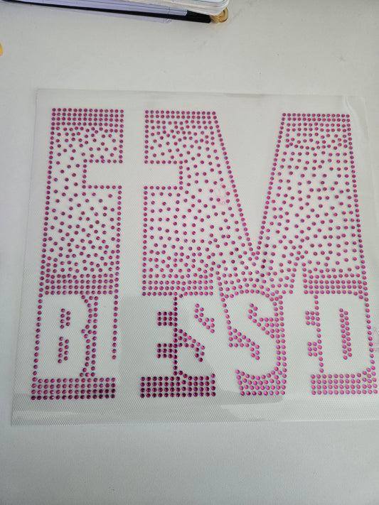 I'm Blessed (PINK)  - Rhinestone Transfer PREORDER