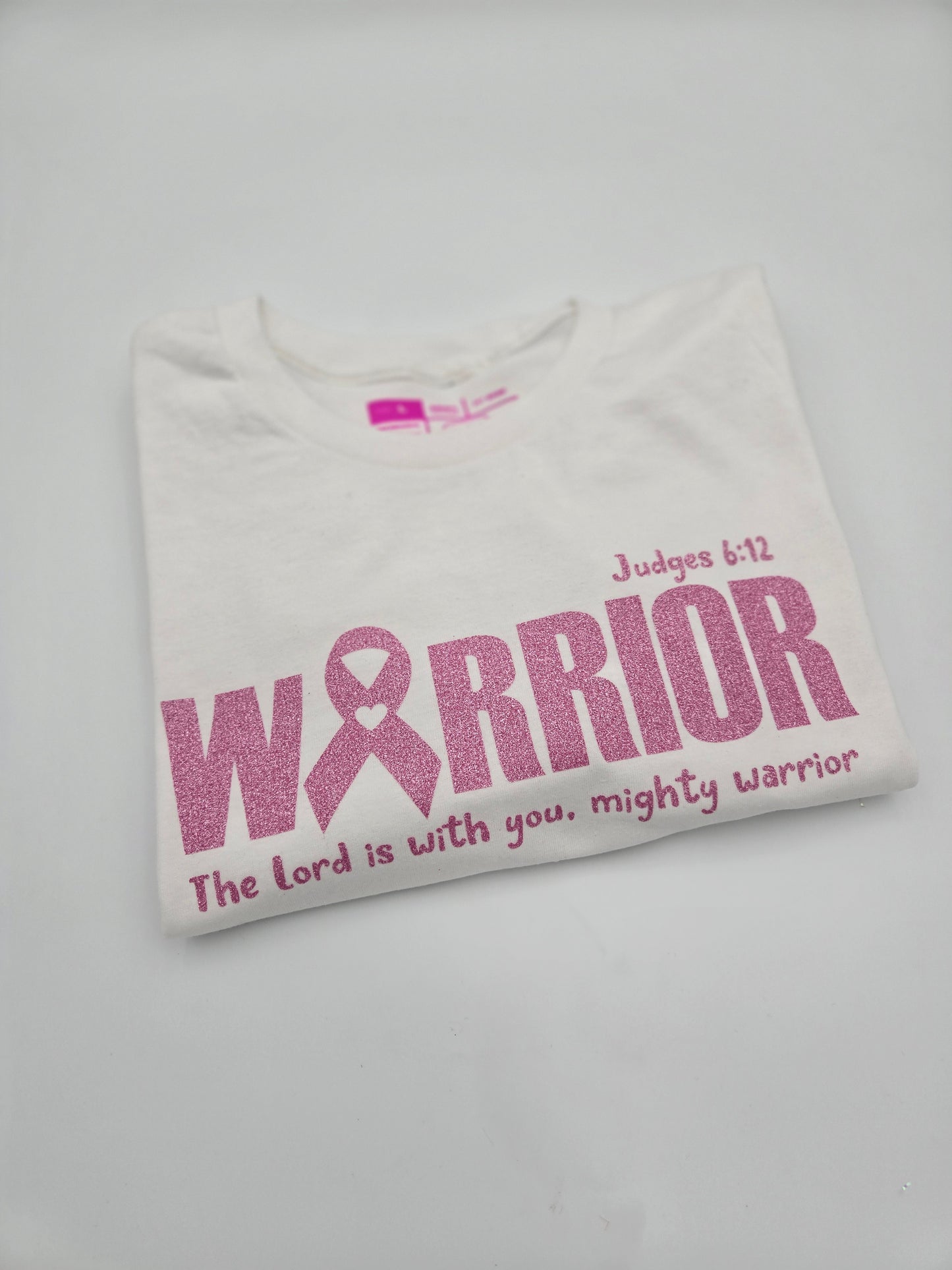 Breast Cancer Warrior Glitter Tee