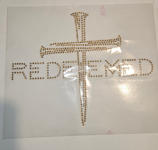 Redeemed - Rhinestone Transfer