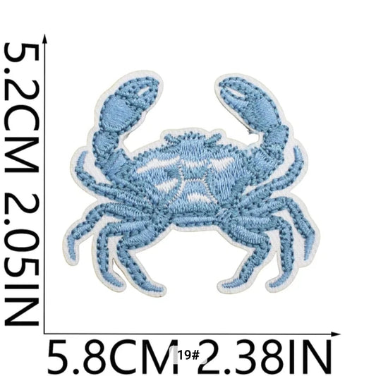 Blue Crab Hat Patch