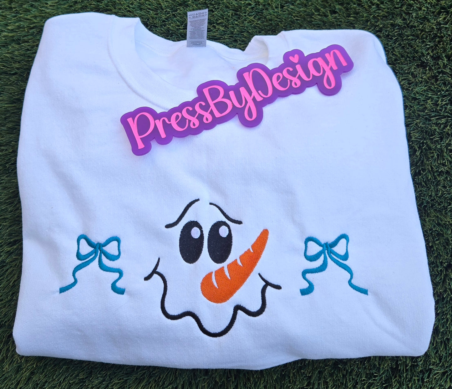 Embroidered Cute Snowman