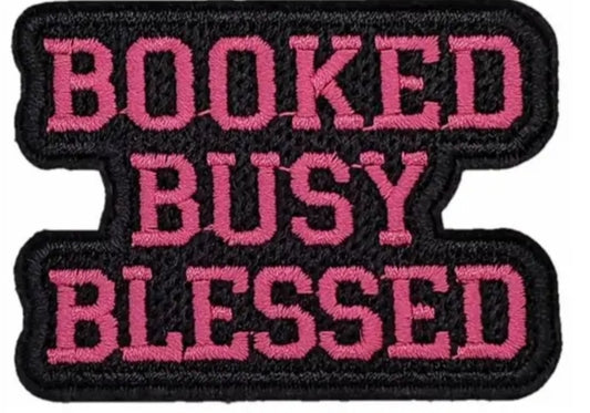 Booked, Busy, Blessed Hat Patch