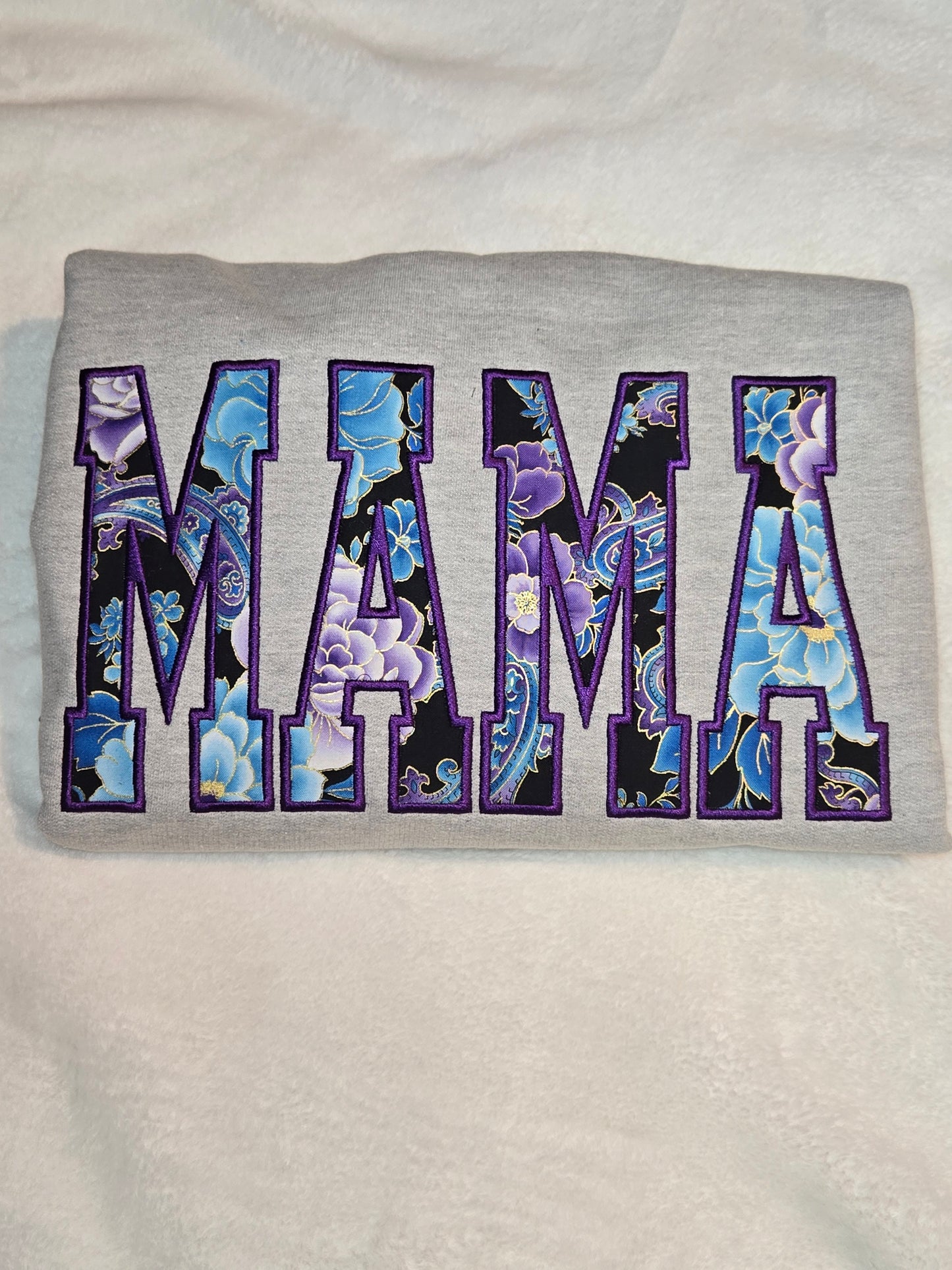 Custom Floral Applique Embroidery