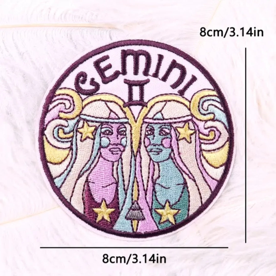 Water Color Zodiac- Hat Patch