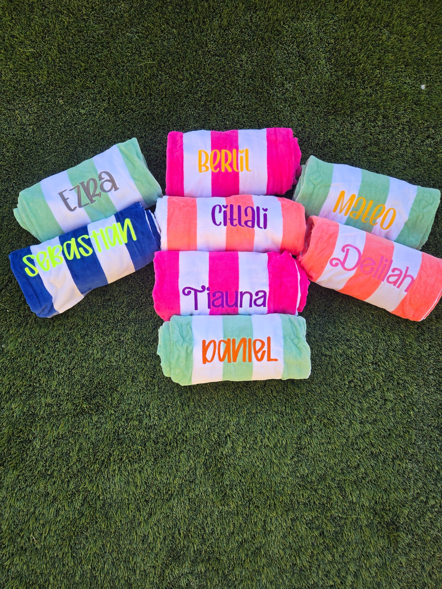 Personalized Embroidered Beach Towels