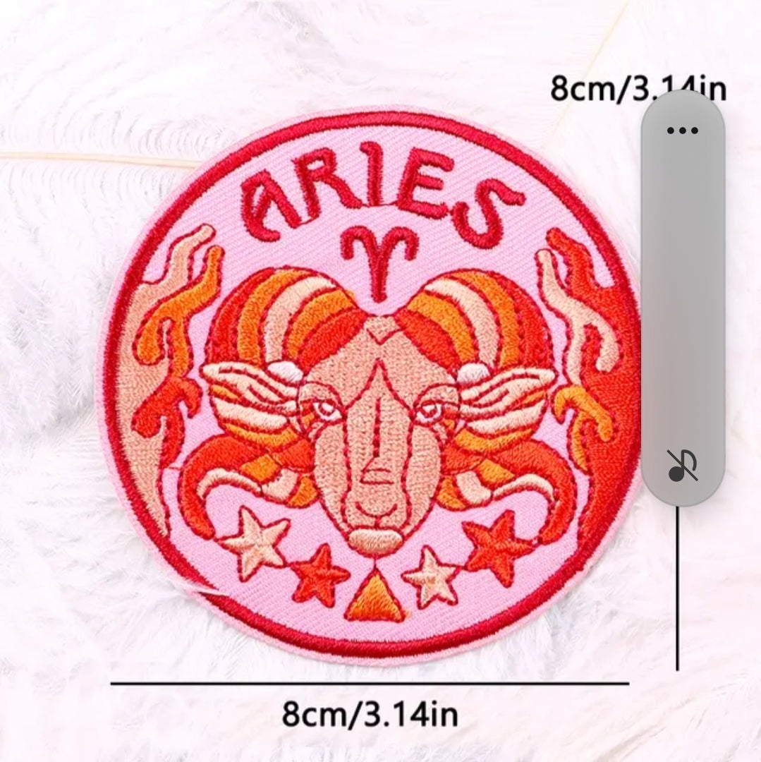 Water Color Zodiac- Hat Patch