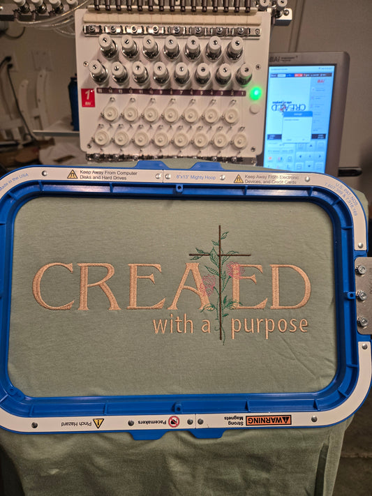 Created with a purpose Embroidered top
