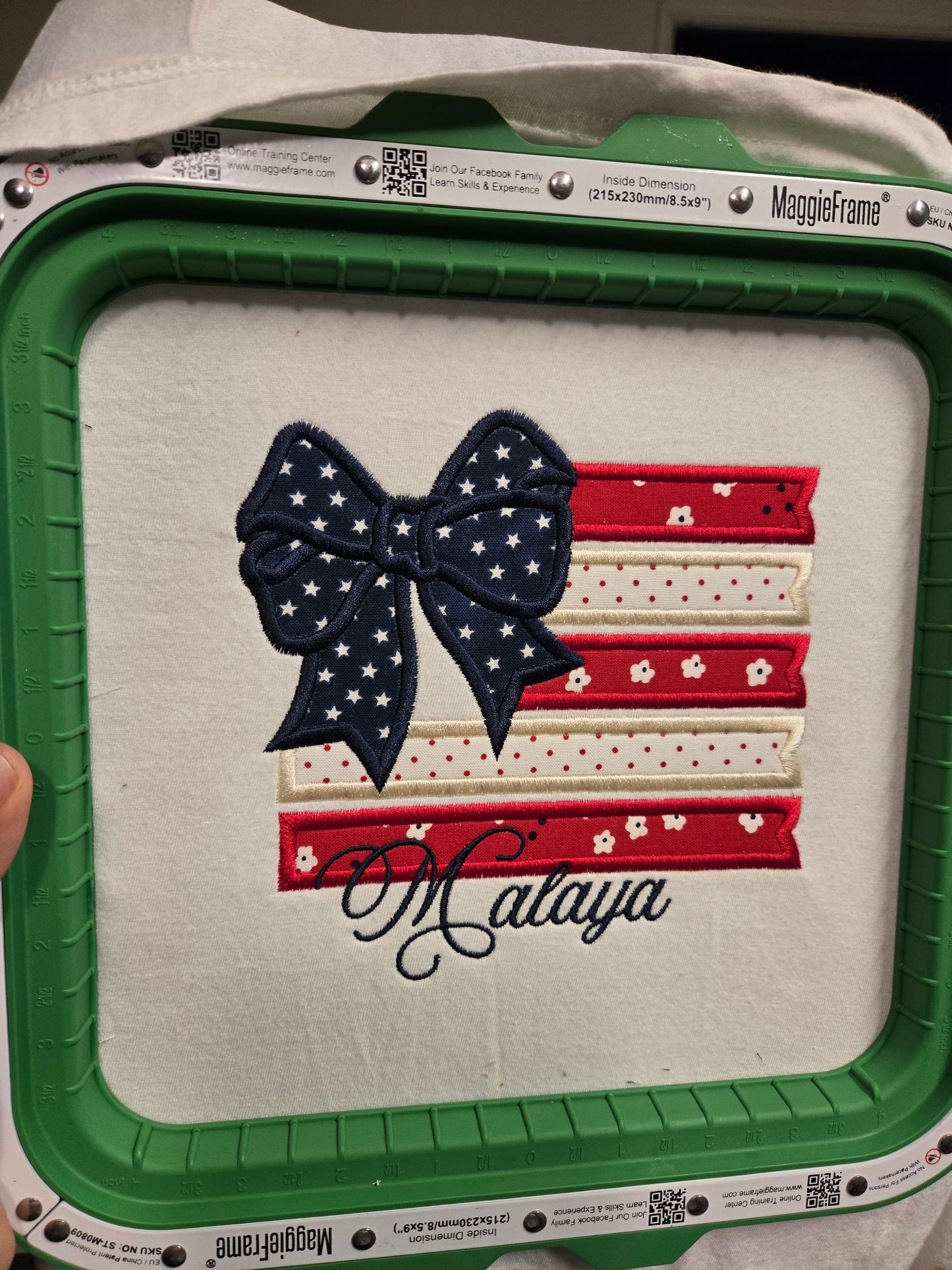 Personalized Embroidered Flag shirt