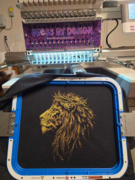Lion of Judah Embroidered top