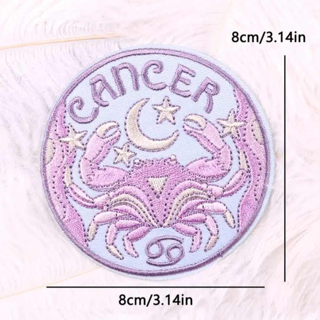 Water Color Zodiac- Hat Patch