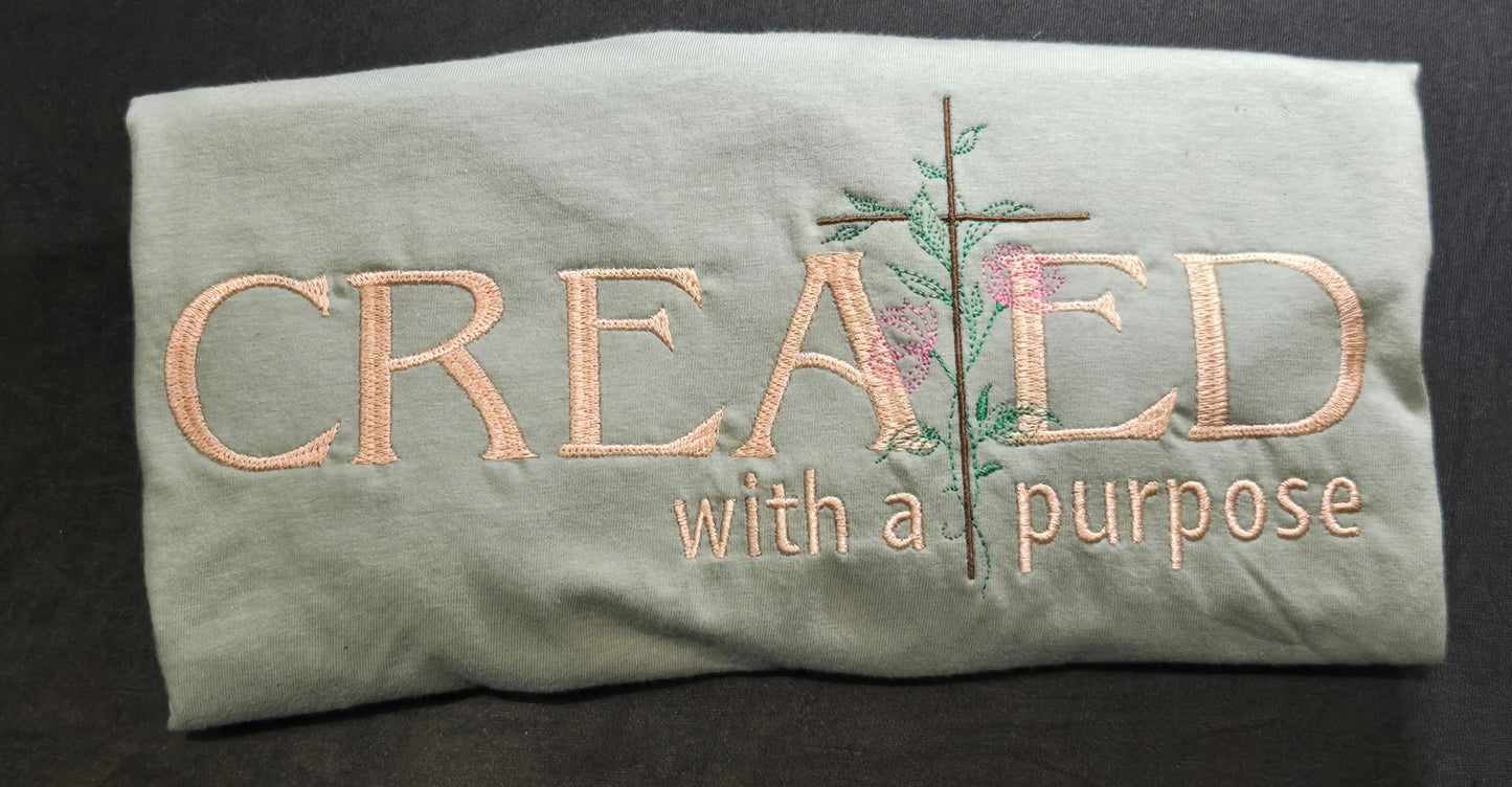 Created with a purpose Embroidered top