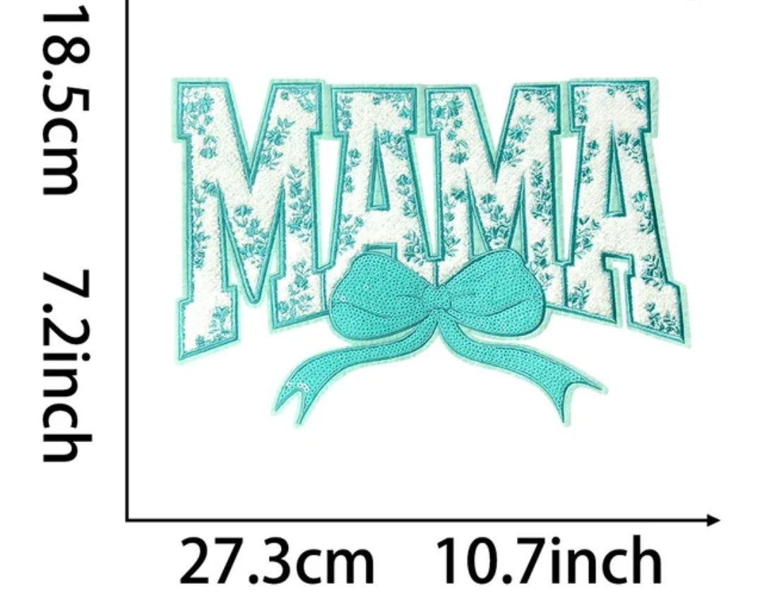 (Sequin) MAMA - Chenille patch