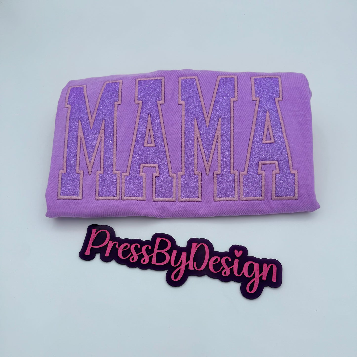 Glitter MAMA Embroidery T Shirt