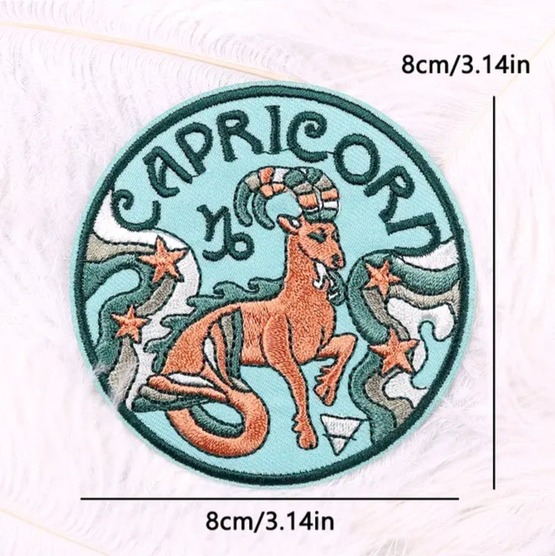 Water Color Zodiac- Hat Patch