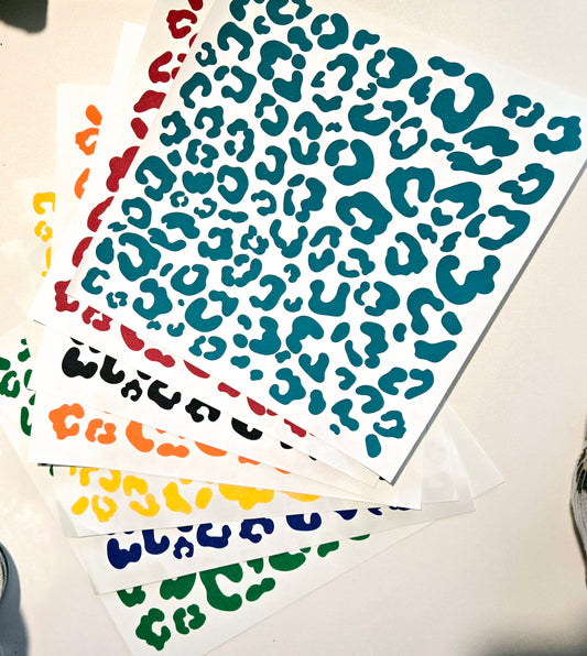 Leapord Sheet- Screen Print Transfer
