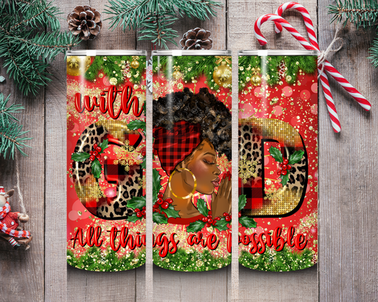 All things are Possible - 20oz Tumbler Wrap